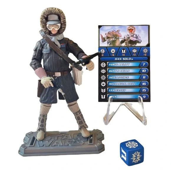 Action Figure Han Solo In Hoth Gear (SL22) - Star Wars: Legends - Gioco Galactic Battle